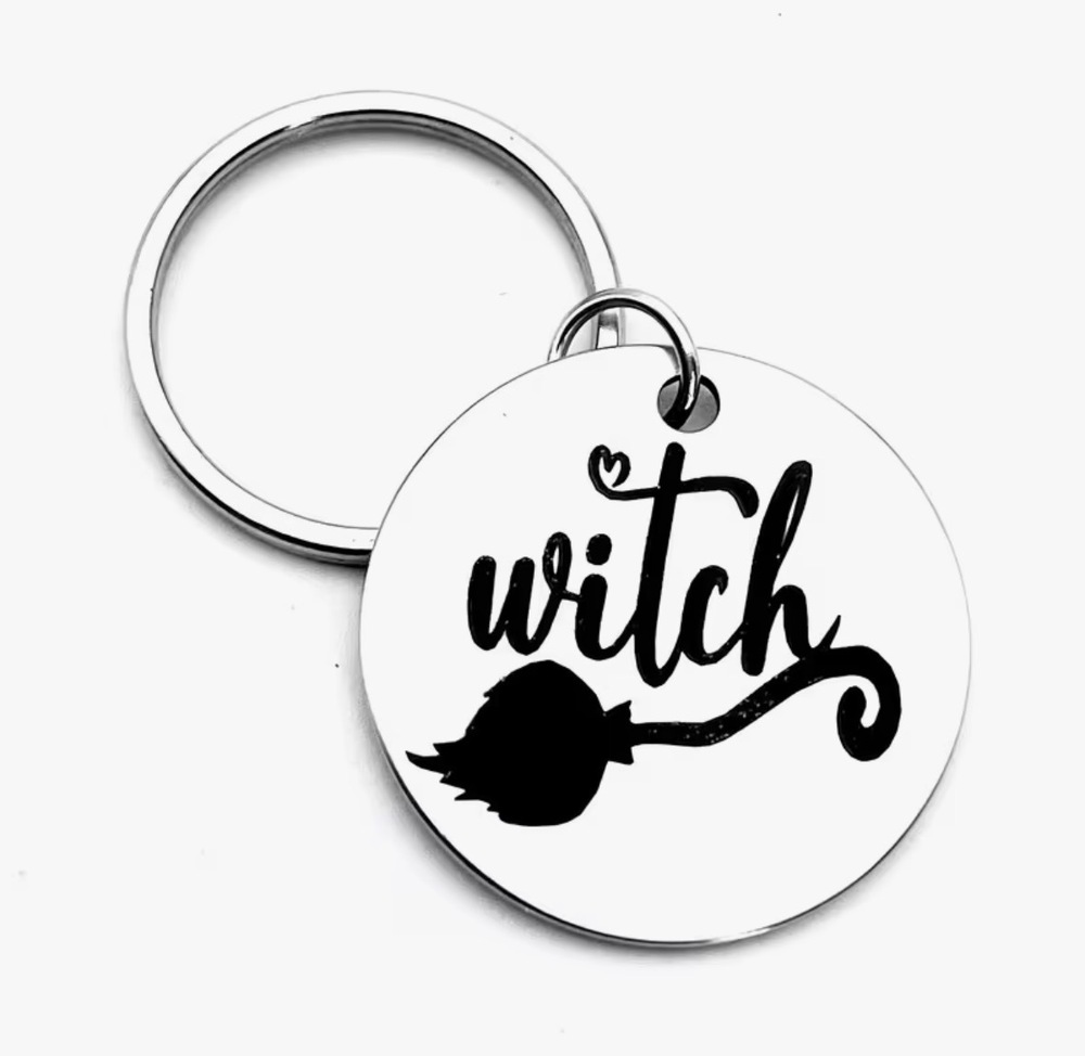 3/$25 Witch And Magic-Inspired Theme Broomstick Love Witchcraft Keychain